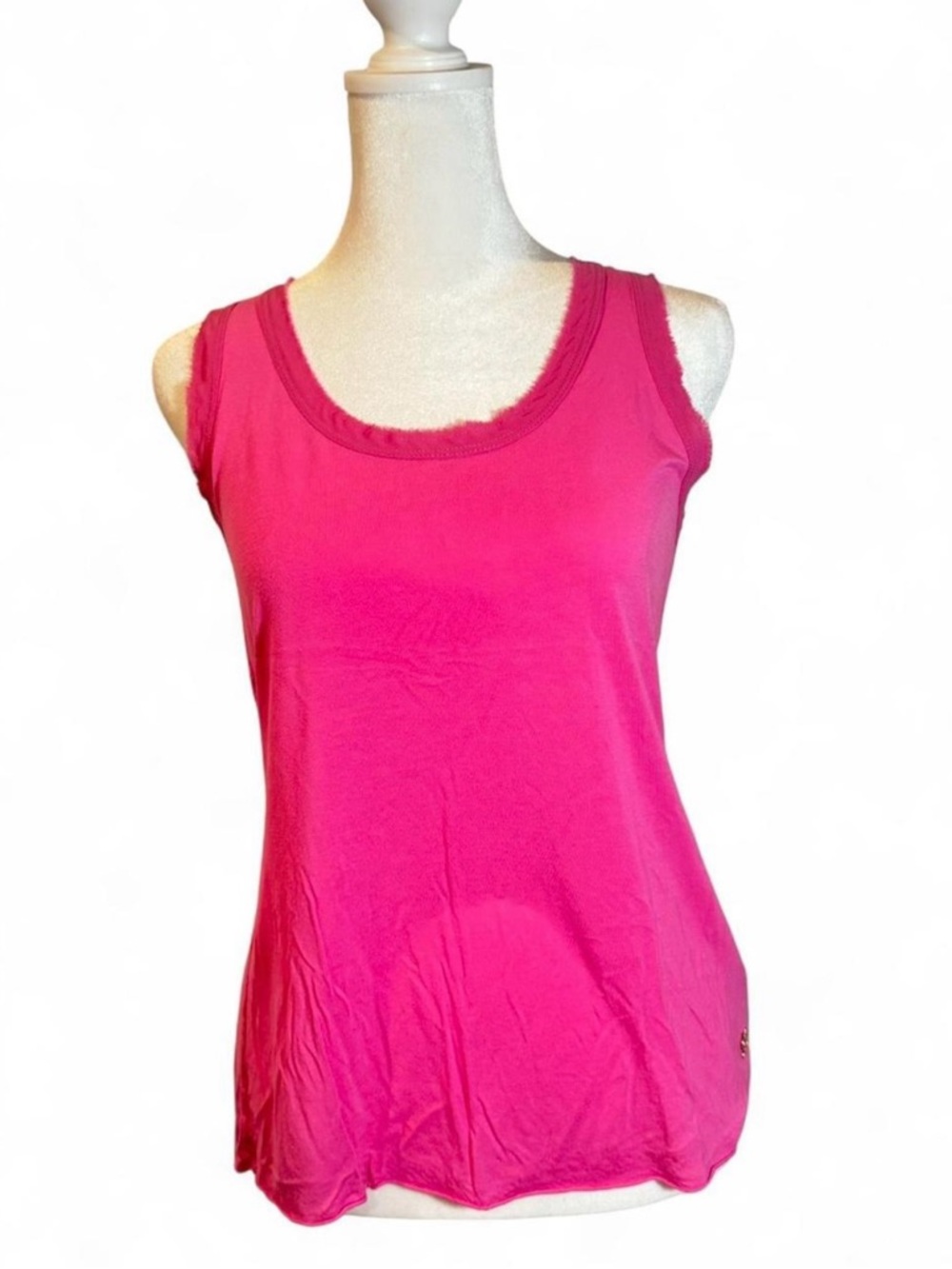 Vintage Juicy Couture Raw Hem Hot Pink tank top Size S